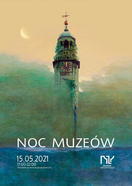 Zapraszamy do udziału w najważniejszej muzealnej imprezie roku NOC MUZEÓW 15.05.2021 Program wydarzeń: wystawa czasowa „Zdzisław Beksiński. Od fotografii do fotomontażu komputerowego” prezentacja filmu dokumentalnego "Beksińscy. Album wideofoniczny" ekspozycja stała: indywidualne zwiedzanie wystaw tematycznych: etnografia, dawne rzemiosła, historia bractwa kurkowego, pamiątki kadeckie, malarstwo historyczne i współczesne, historia rawickiej synagogi promocja kolekcjonerskich znaczków turystycznych: Kościół św. Andrzeja Boboli w Rawiczu, Ratusz w Sarnowie promocja wydawnictwa „Rawicz. Przewodnik po starówce” promocja wydawnictwa „Z niedźwiadkiem na tropach historii” - gry i zabawy edukacyjne dla dzieci Wydarzenia zaplanowane zostały od godz. 17.00 do 22.00.